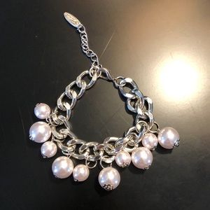 New Plunder Design Pearl and Silver Bracelet